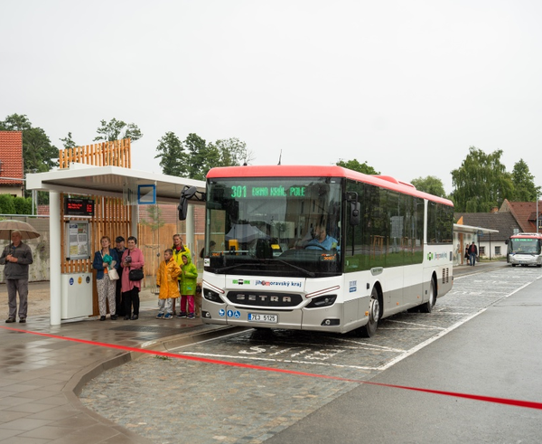 Nový autobusový terminál v Kunštátě