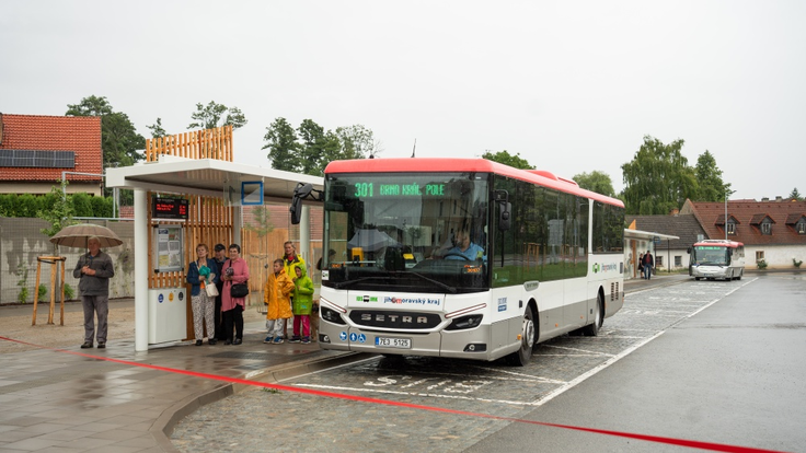 Nový autobusový terminál v Kunštátě