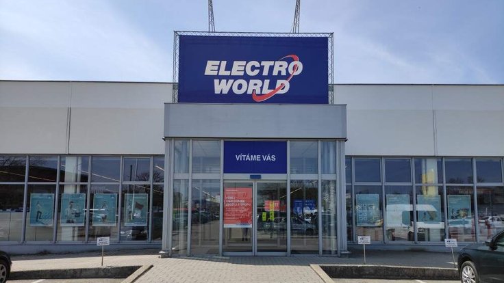 Prodejna Electro World v Českých Budějovicích.