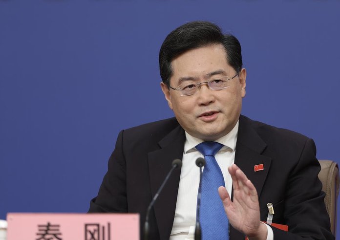 Čínský ministr zahraničí Čchin Kang.