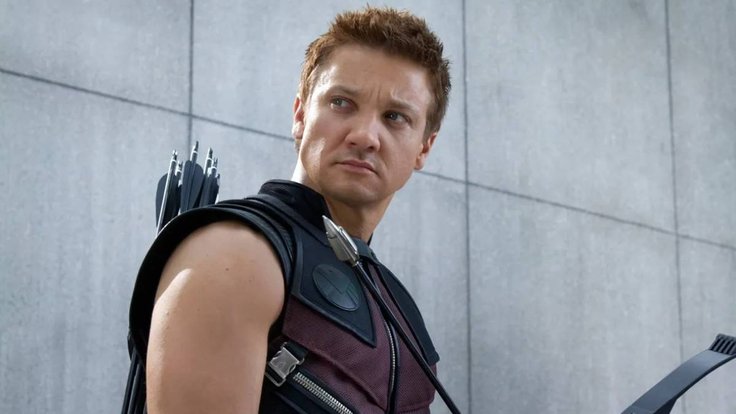 Jeremy Renner jako Hawkeye.