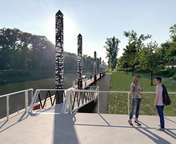 plánované molo v Mělníku