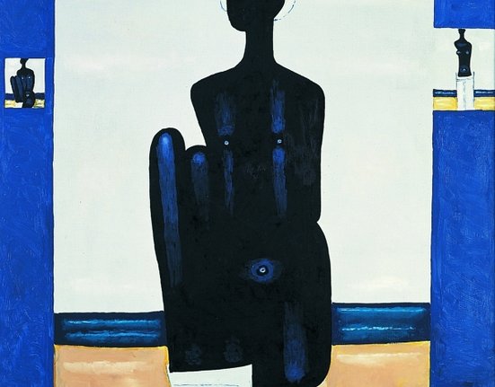 Obraz z roku 1994 polského umělce Jerzyho Nowosielského