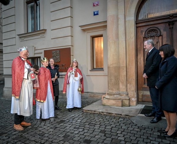 Tři králové na Úřadu vlády.