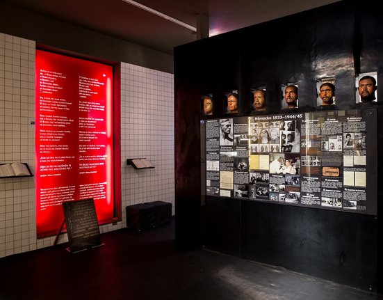 expozice o genocidě Romů v Muzeu romské kultury v Brně