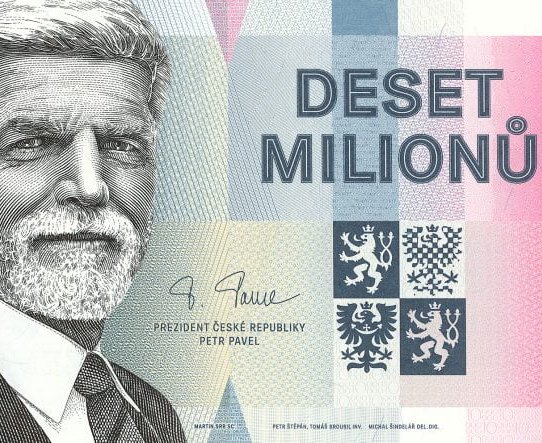 Sběratelská bankovka s Petrem Pavlem