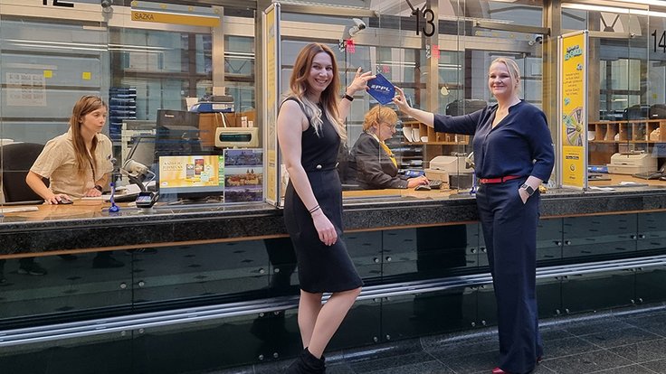 Zleva Michaela Machovcová PPL a Martina Ivanová ČP