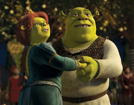 Shrek s Fionou ve filmu Shrek 2