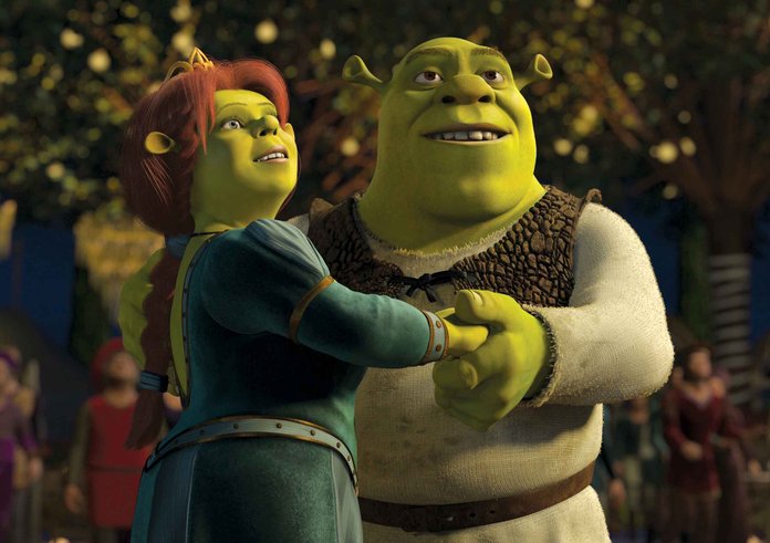 Shrek s Fionou ve filmu Shrek 2