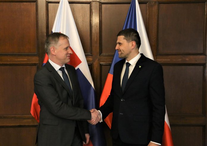 Petr Hladík se slovenským ministrem životního prostředí Milanom Chrenkom
