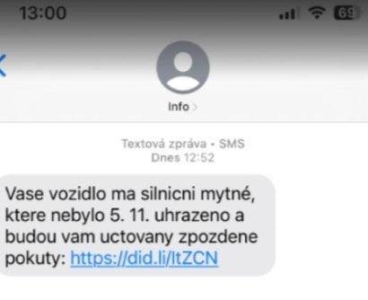 Podvodná SMS