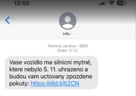 Podvodná SMS