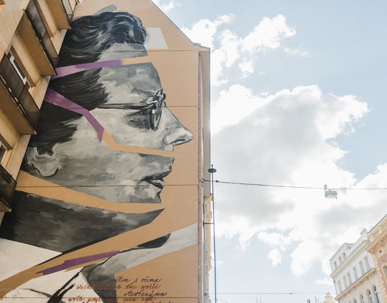 mural s podobiznou Milady Horákové