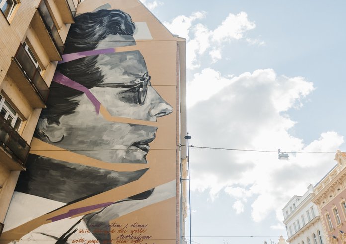 mural s podobiznou Milady Horákové