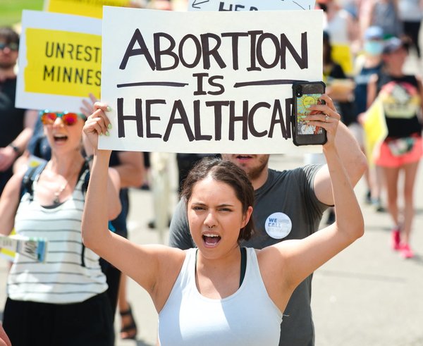 protest pro legalizaci potratů v USA
