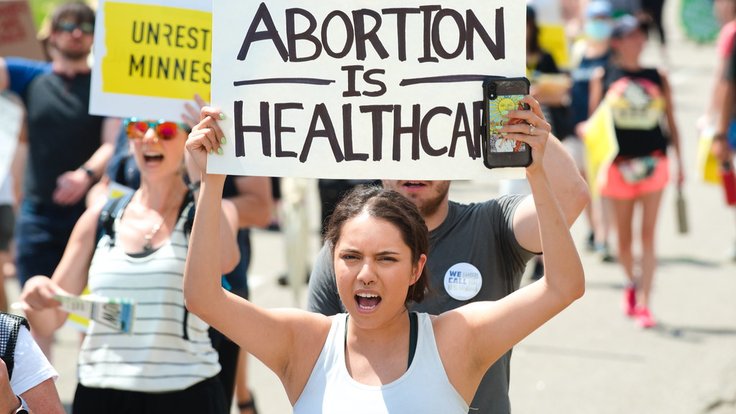 protest pro legalizaci potratů v USA