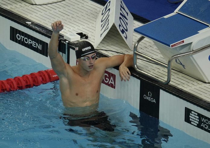 Český plavec Jan Foltýn na juniorském MS.