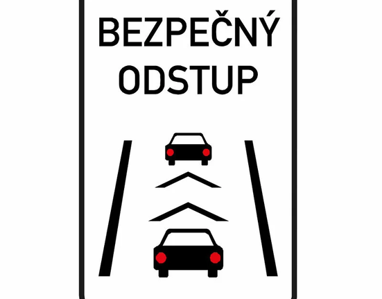 Nová verze značky Bezpečný odstup