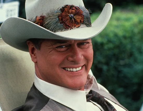 Larry Hagman jako J.R. Ewing v seriálu Dallasu