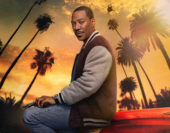 Eddie Murphy na plakátu k filmu Policajt v Beverly Hills: Axel F