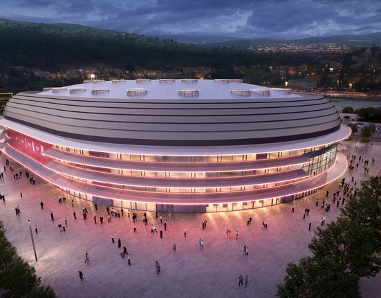 Vizualizace připravované haly Arena Brno.