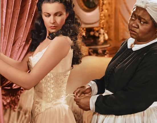 Herečky Vivien Leigh a Hattie McDaniel ve filmu Jih proti severu (1939)