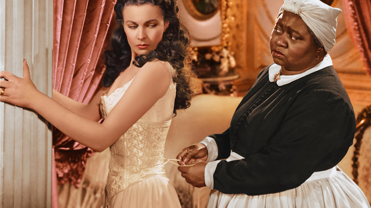 Herečky Vivien Leigh a Hattie McDaniel ve filmu Jih proti severu (1939)