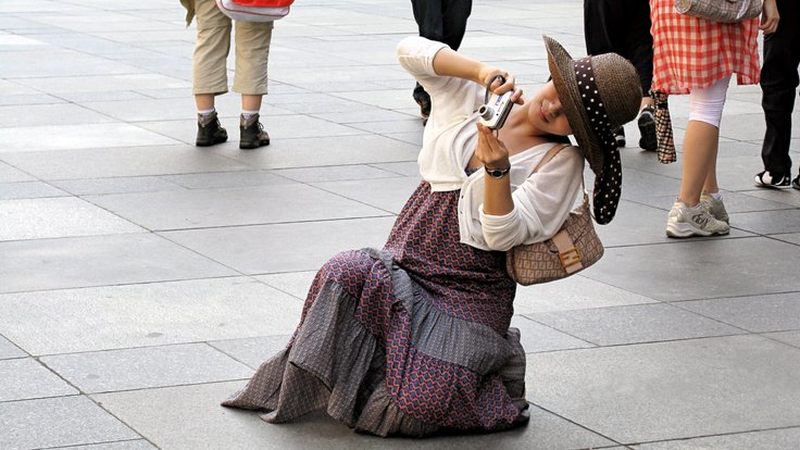 Asijská turistka