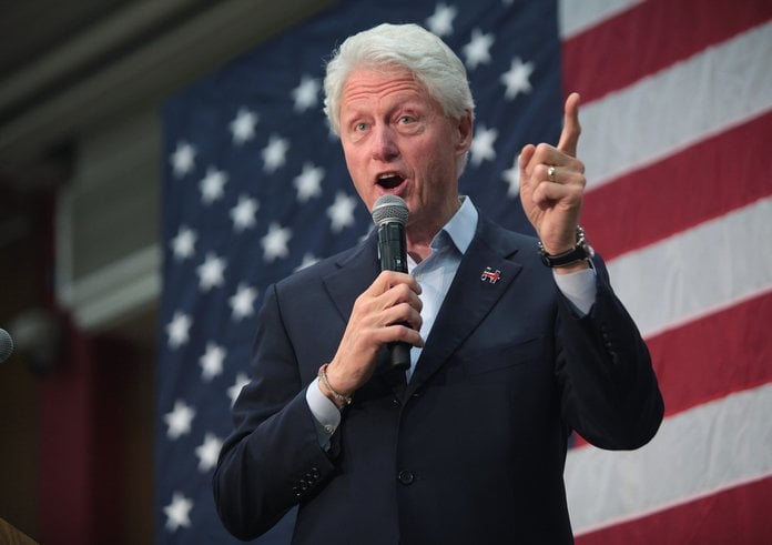 Bývalý americký prezident Bill Clinton. Foto z roku 2016