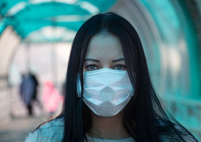COVID-19_(Coronavirus)_Girl_in_mask
