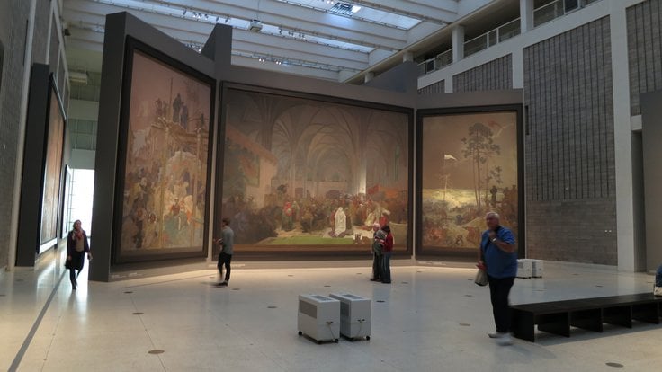 Central_part_of_Slav_Epic_in_Veletržní_palác,_Prague