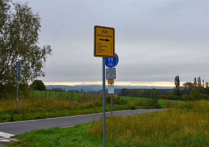 Cyklisté se projedou kolem Rozkoše. Okruh bude hotový v létě 2026