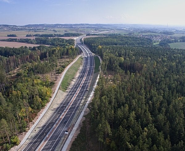 Dálnice D3 u Českých Budějovic