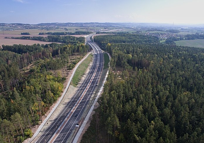 Dálnice D3 u Českých Budějovic