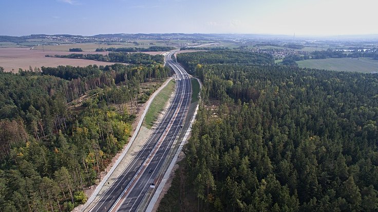 Dálnice D3 u Českých Budějovic