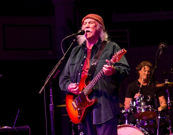 Rocková legenda David Crosby.