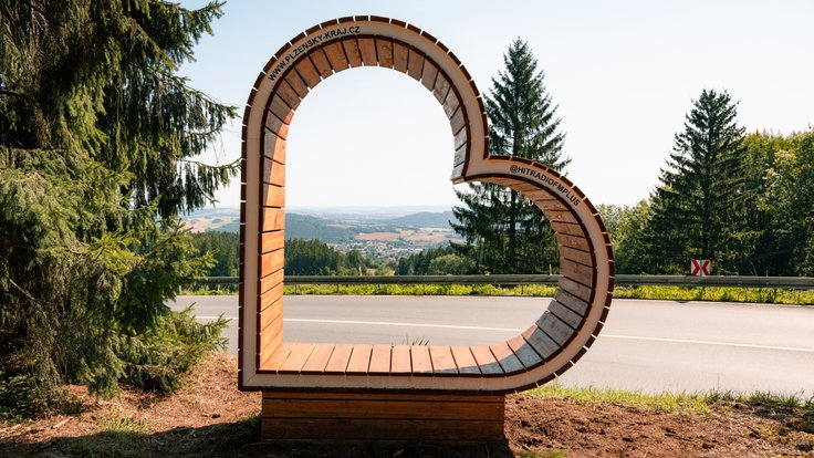 Fotopoint Plzeňského kraje. Srdce najdete v Klenčí pod Čerchovem