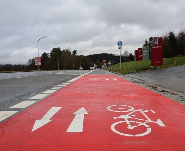 Cyklostezka u Nemanic byla propojena s německou stranou