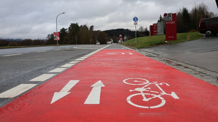 Cyklostezka u Nemanic byla propojena s německou stranou