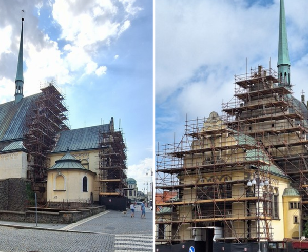 Začala oprava kostela sv. Bartoloměje v Pardubicích.