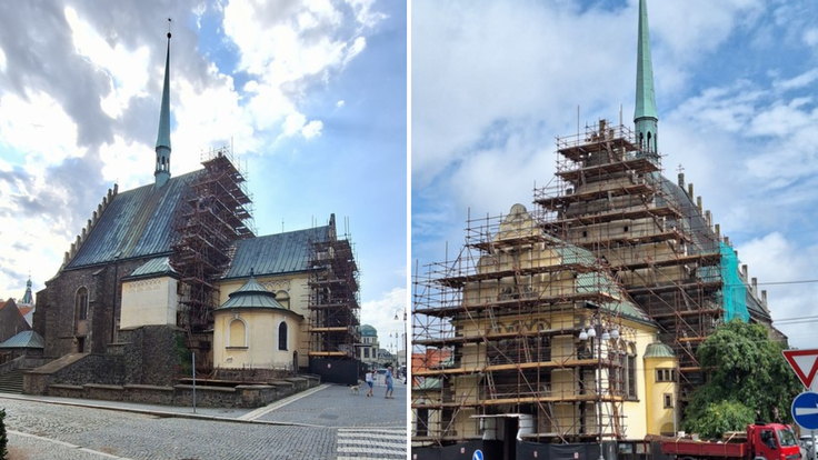 Začala oprava kostela sv. Bartoloměje v Pardubicích.