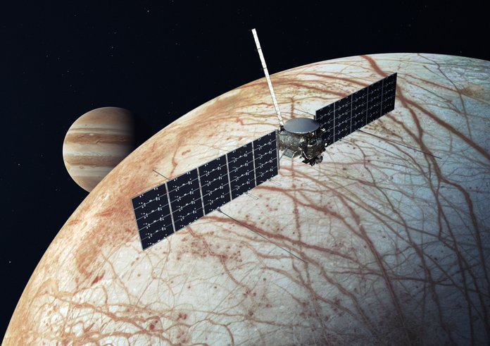 Vizualizace sondy Europa Clipper