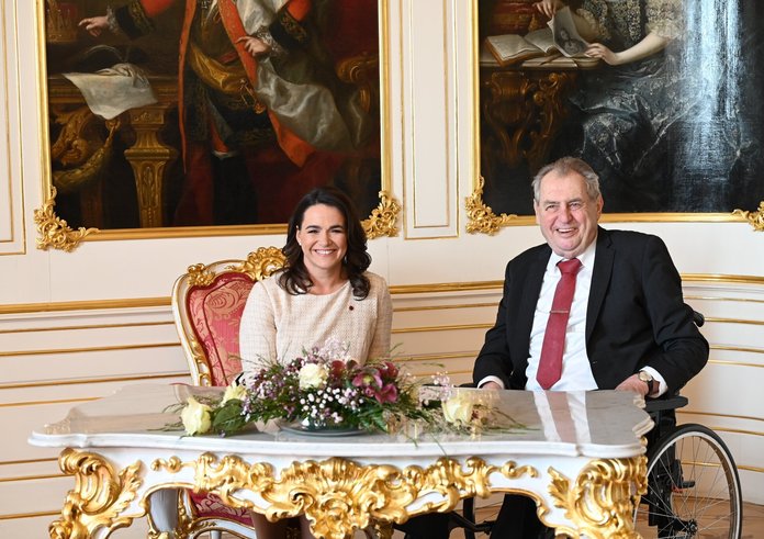 Miloš Zeman a Katalin Nováková