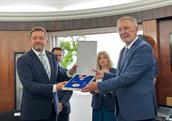Vít Rakušan s chorvatským ministrem vnitra Davore Božinovićem