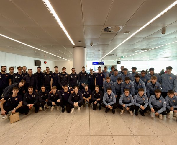 Mužská i juniorská florbalová reprezentace.