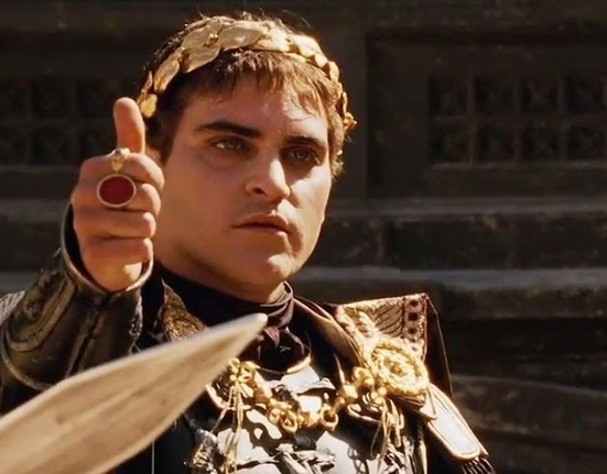 Joaquin Phoenix ve filmu Gladiátor (2000)