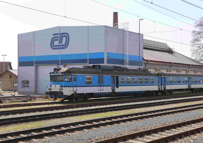 Prodloužená hala údržby ČD v Šumperku