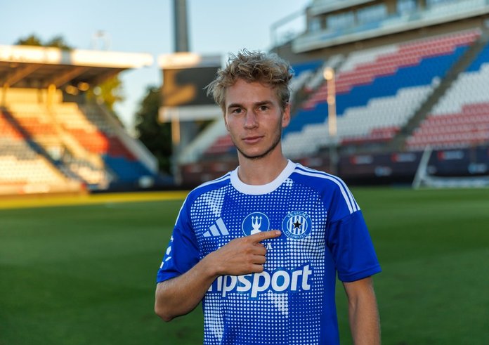 Michal Beran v dresu Sigmy Olomouc.