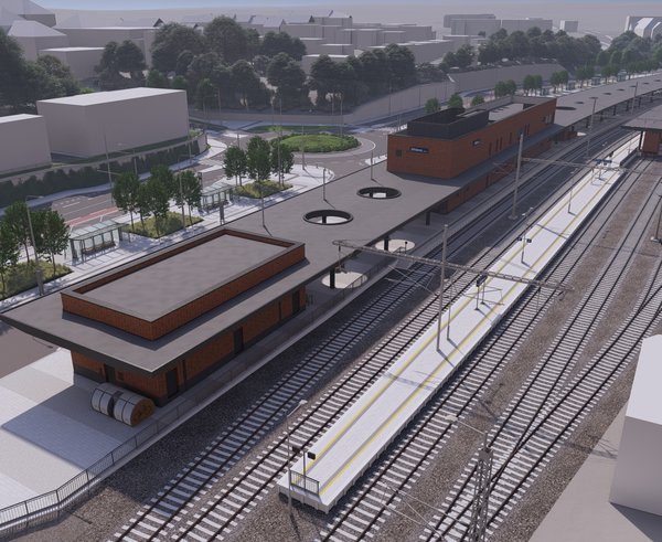 Vizualizace nové podoby Jihlavského nádraží