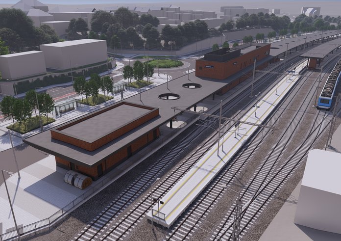 Vizualizace nové podoby Jihlavského nádraží